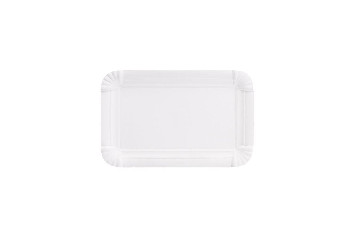 Krožnik kartonast  10X16 cm BEL (250/1) kozarci-krozniki-in-pribor/QXH1016FSC