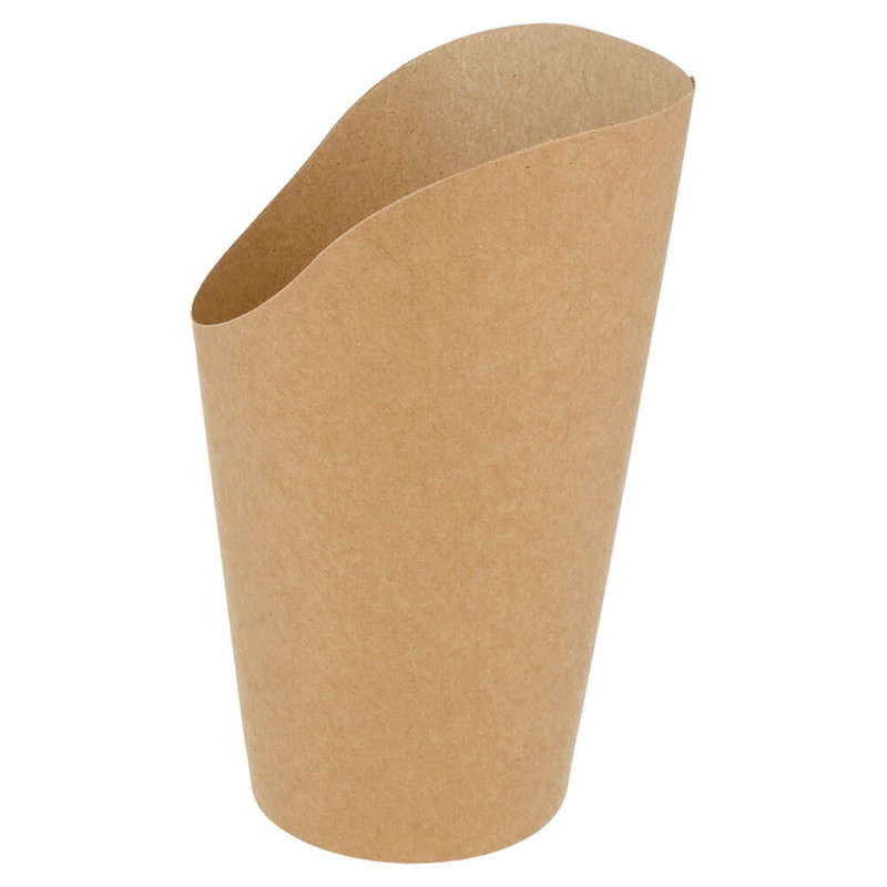 Kartonast lonček kraft za čips 480 ml, fi 8,5 x 13,5 cm (50/1) krompircek/221.19_IMG-01