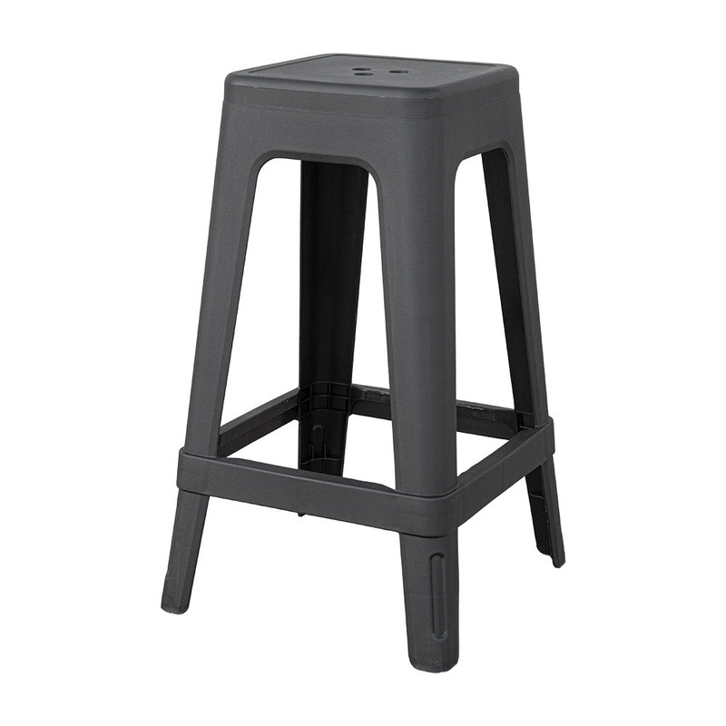 Barski stol SUPRA-TEK ČRN PP, 39 x 39 x 65 cm (4 kosi)  mize-in-stoli/270.49-IMG-MAIN