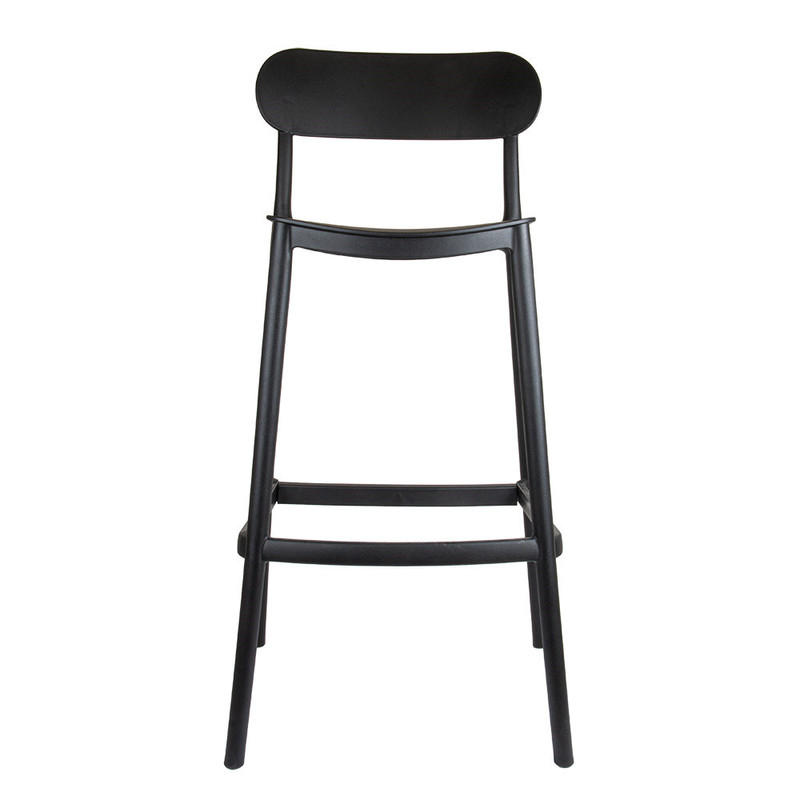 Barski stol z naslonom SUPRA-TEK ČRN PP, 52 x 46 x 102 cm (4 kosi)  mize-in-stoli/270.52-IMG-02