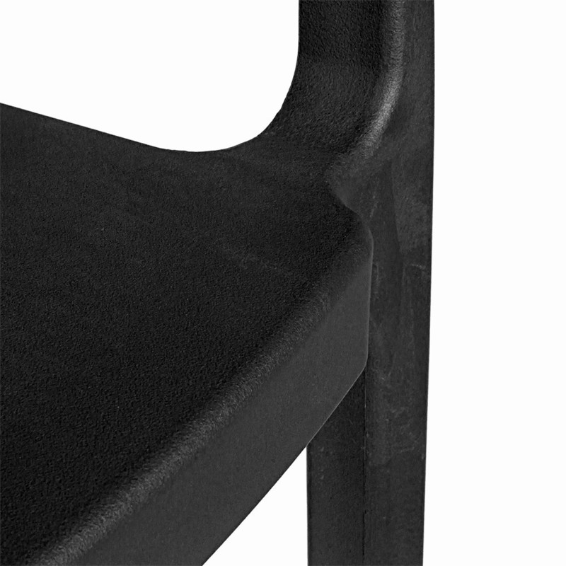 Vrtni stol SUPRA-TEK oval ČRN PP, 51 x 49 x 73 cm (4 kosi) mize-in-stoli/270.55-IMG-03