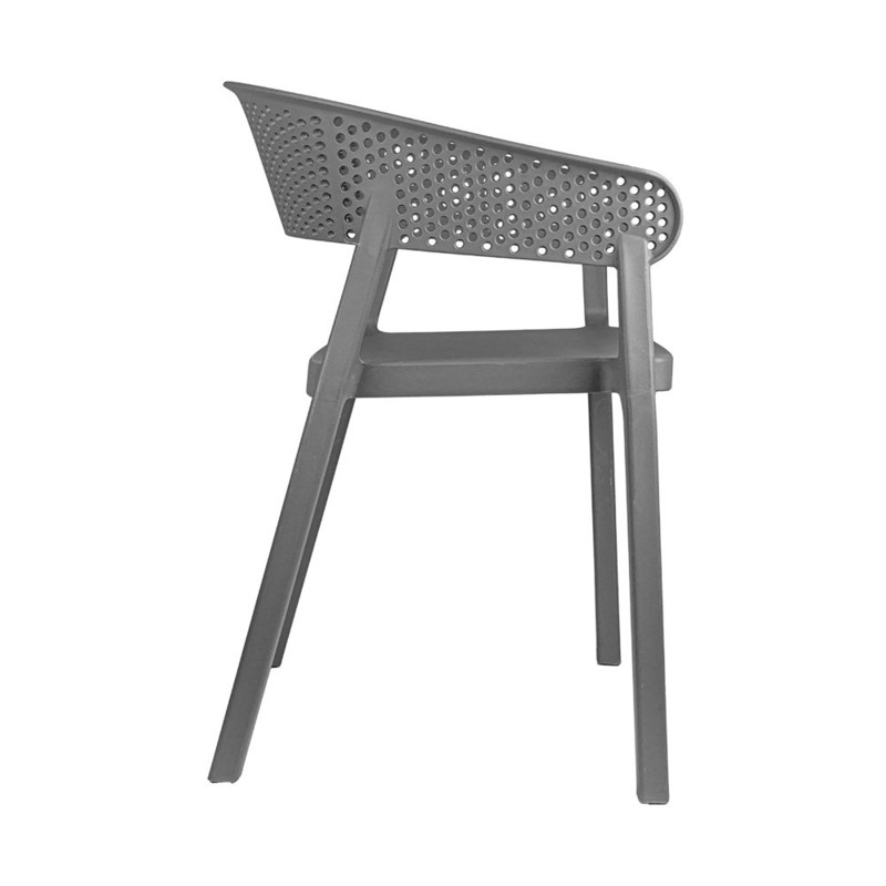 Vrtni stol SUPRA-TEK oval SIV PP, 51 x 49 x 73 cm (4 kosi) mize-in-stoli/270.57-IMG-01