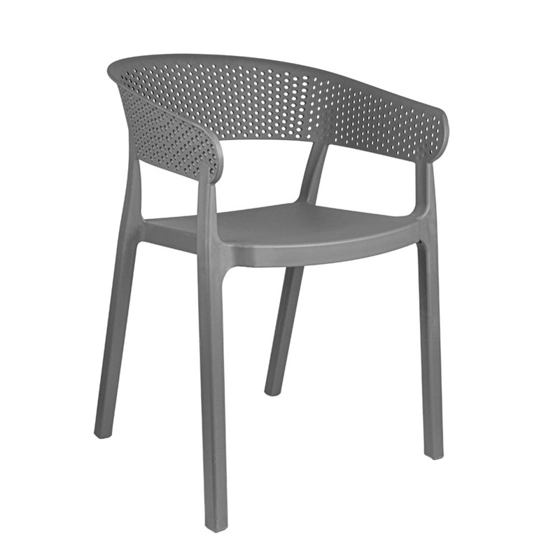 Vrtni stol SUPRA-TEK oval SIV PP, 51 x 49 x 73 cm (4 kosi) mize-in-stoli/270.57-IMG-MAIN