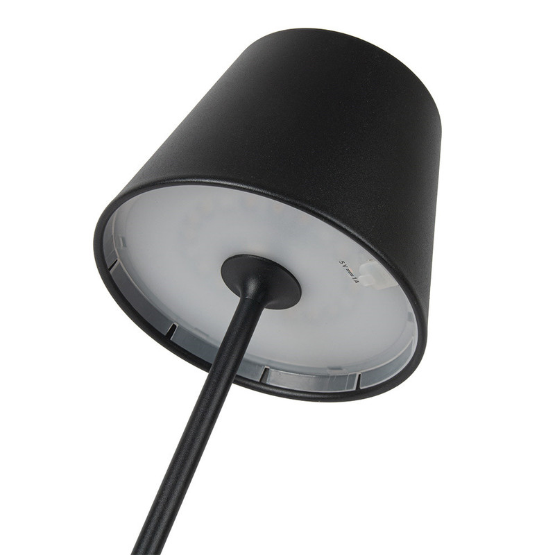 Namizna svetilka brezžična LED + dimmer 3 st. 12 x 38 cm črna/kov namizne-lucke/266.13-IMG-02