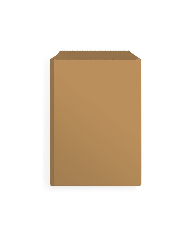 Vrečka papirnata kraft 13 x 18 cm (10kg) povoscen-papir-in-deli-vrecke/Q1318K-kraft-brez-rocaja