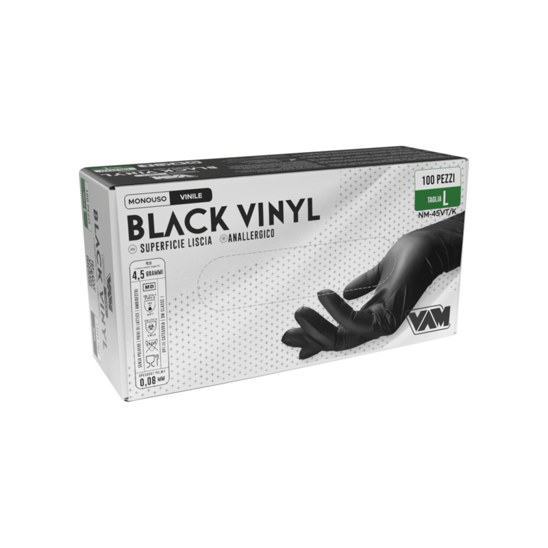 Rokavice vinil brez pudra ČRNE, Starvinyl (100/1) rokavice-in-zascitna-oprema/2024-Black-Vinyl-Videocamera