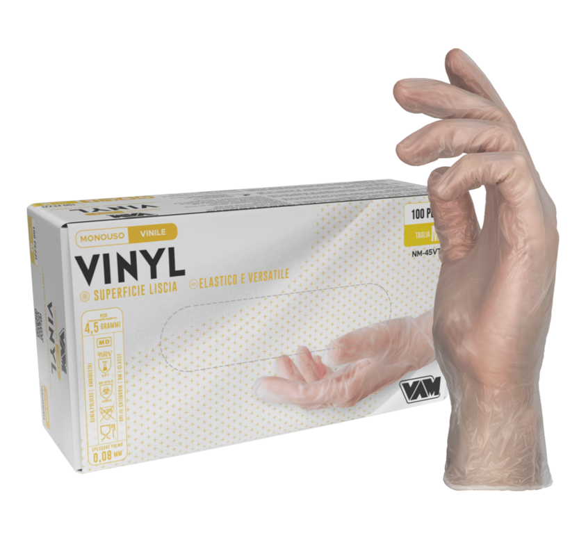 Rokavice vinil brez pudra BELO PROZORNE, Starvinyl (100/1) rokavice-in-zascitna-oprema/VINIL-BELE