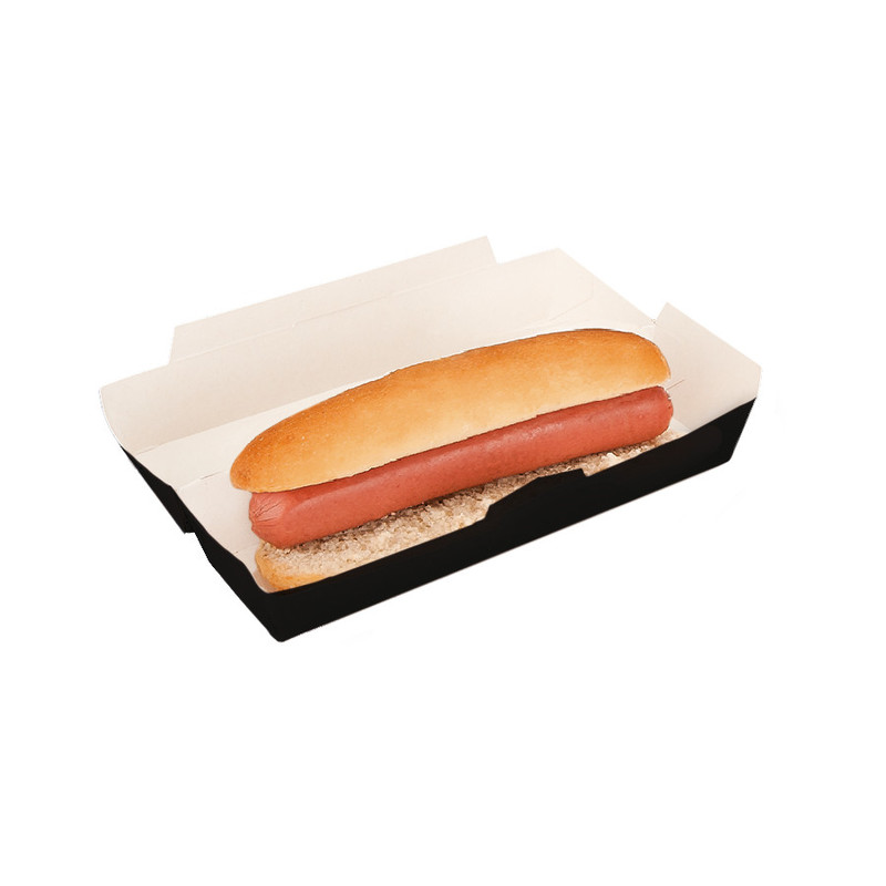 Kartonasta embalaža za HOT-DOG ČRNA  (23 x 9 x 6 cm) (50/1) sendvici-in-hot-dogi/219.89_IMG-MAIN