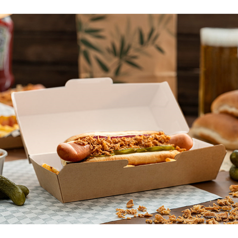 Kartonasta embalaža za HOT-DOG - ThePack - RJAVA (23,2 x 9 x 6,3 cm) (50/1) sendvici-in-hot-dogi/234.25_IMG-04