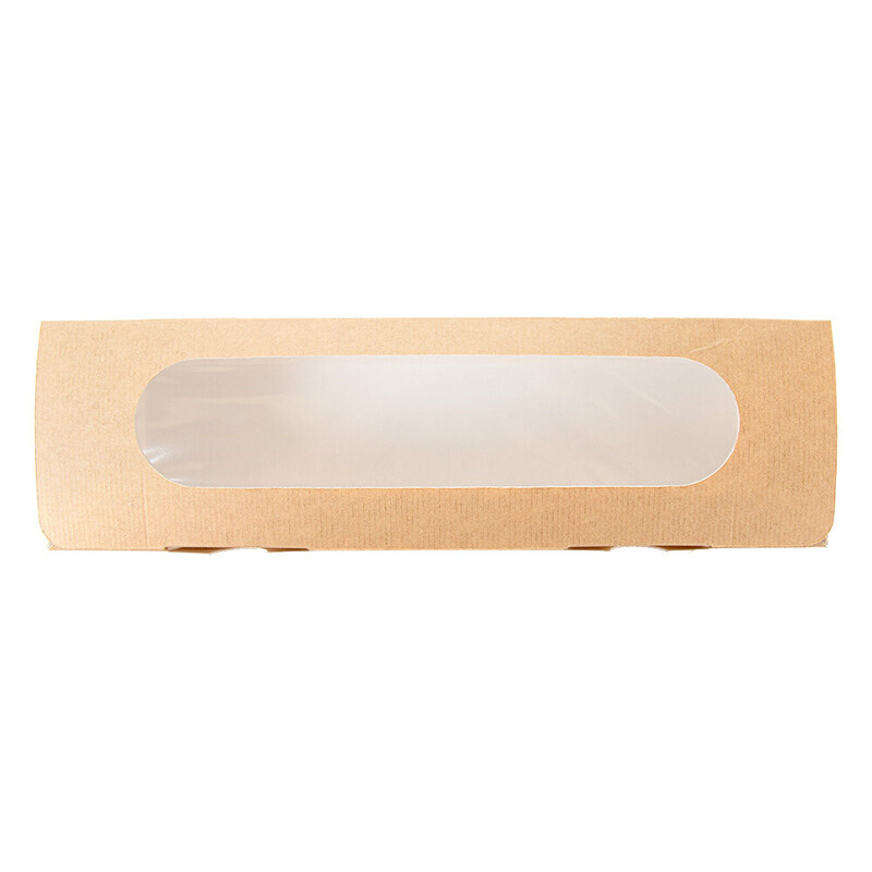 Kartonasta škatla za bagete RJAVA - The Pack - 27,5 x 8 x 6,2 cm (45/1) sendvici-in-hot-dogi/253.58_IMG-04