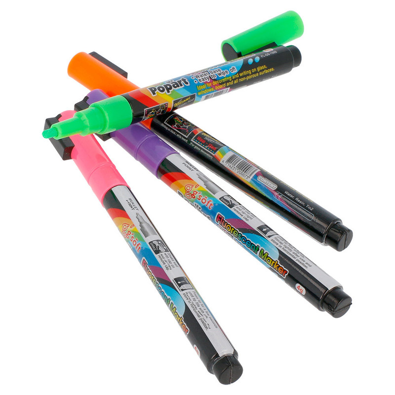 Fluorescentni markerji s tanko konico (4 kosi) vse-za-bar/192.83-IMG-01