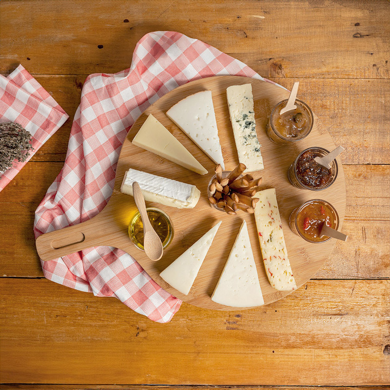 Lesen bambusov okrogli pladenj z nogicami in ročajem FI: 35 x 2,5 cm (1 kos) vse-za-bar/199.45.IMG-03