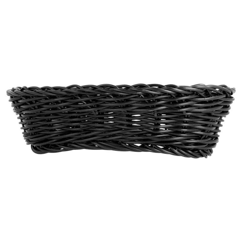 Košarica pletena PODOLGOVATA, ČRNA Fi: 23 x 9 x 8 cm (12 kosov) vse-za-bar/207.77.IMG-01